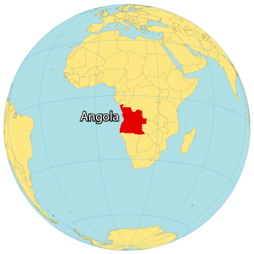 Angola World Map
