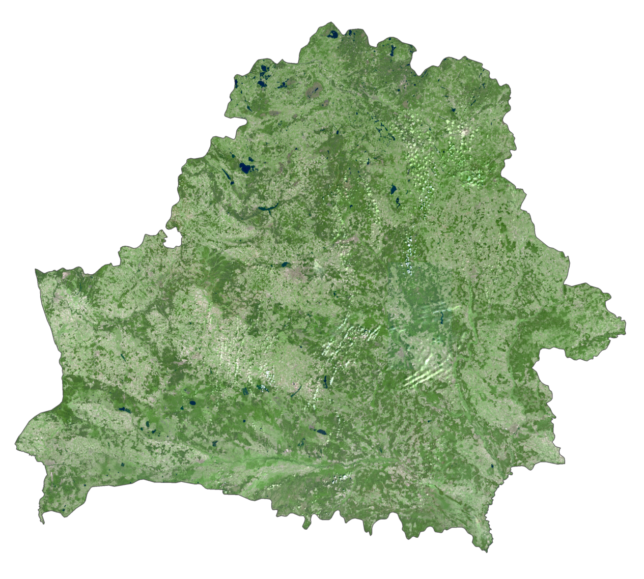 白俄罗斯卫星地图