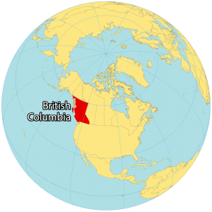 British Columbia Canada Map