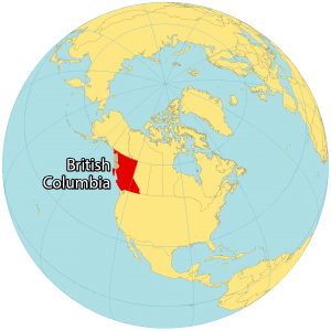 british columbia world map