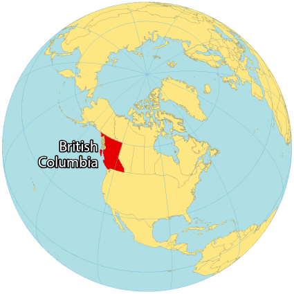 British Columbia Canada Map 425x425 