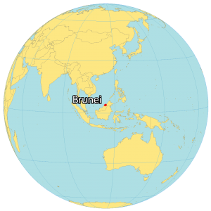 Brunei World Map