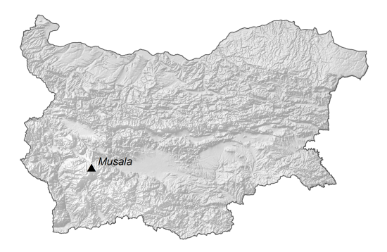 Bulgaria Elevation Map
