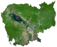 Cambodia Satellite Map