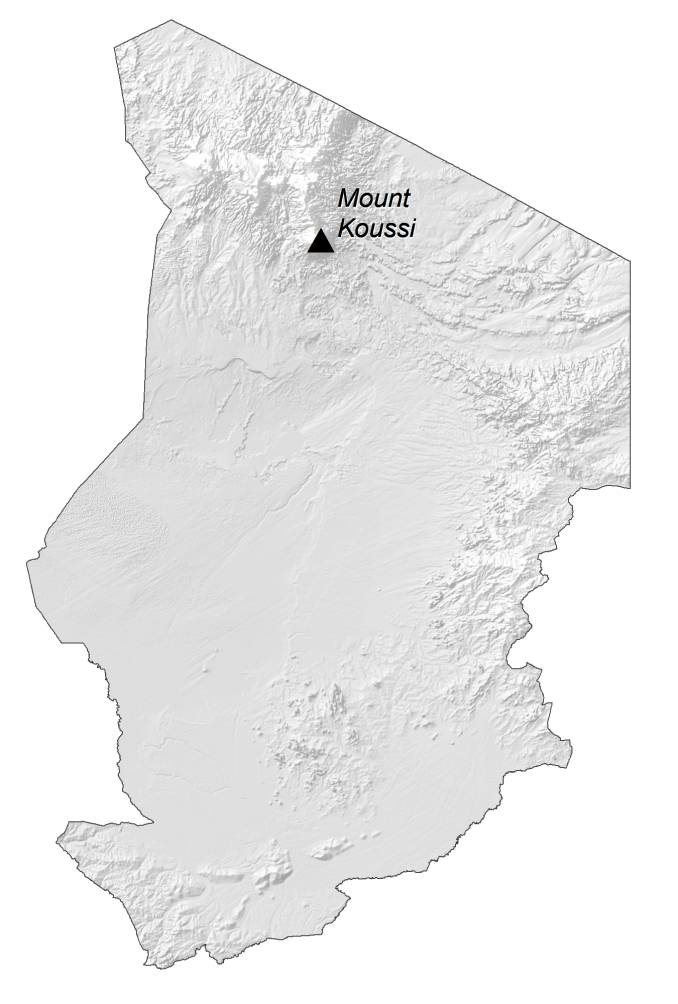 Chad Elevation Map