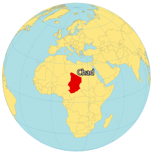 Chad World Map