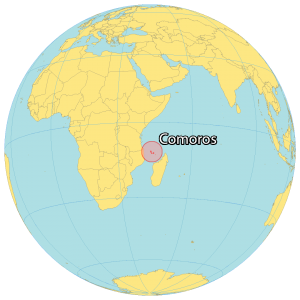 Comoros World Map