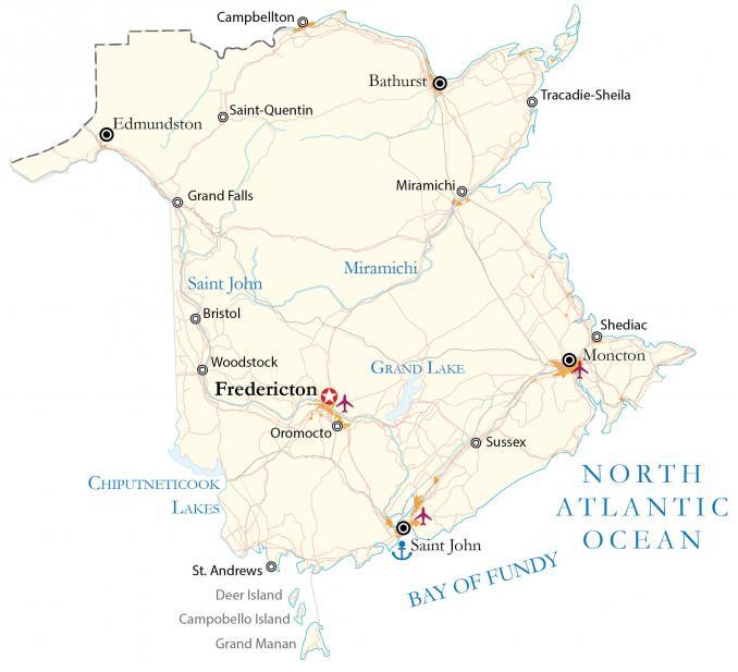 New Brunswick Map