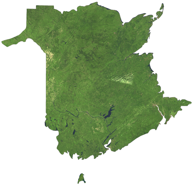 New Brunswick Satellite Map