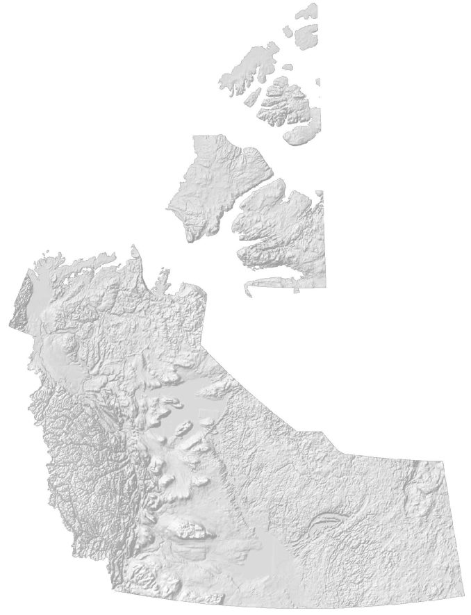 Northwest Territories Elevation Map