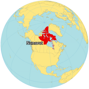 Nunavut Canada Map