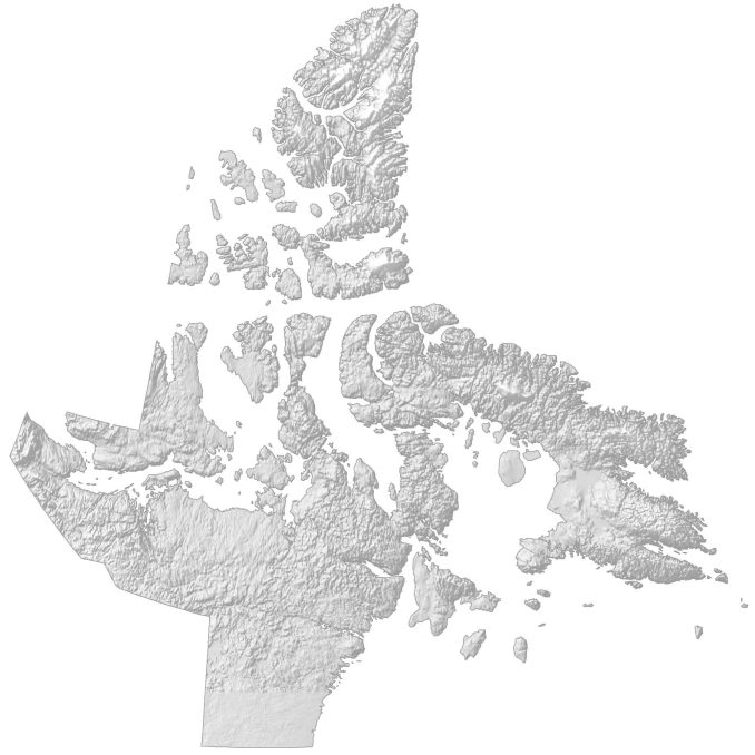 Nunavut Elevation Map