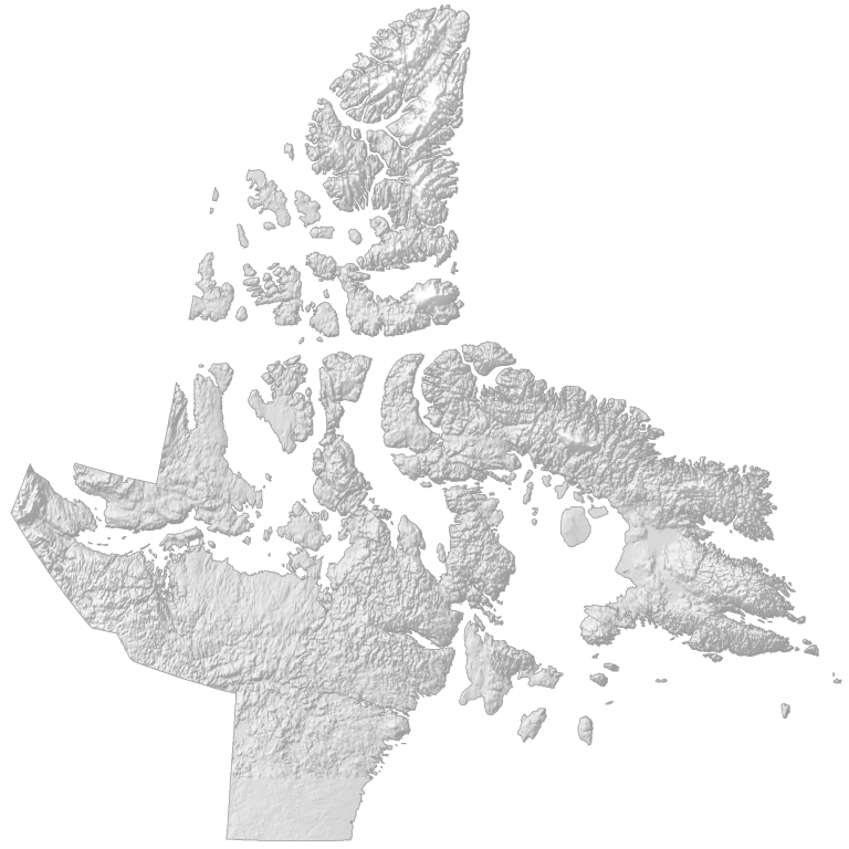 Nunavut Elevation Map