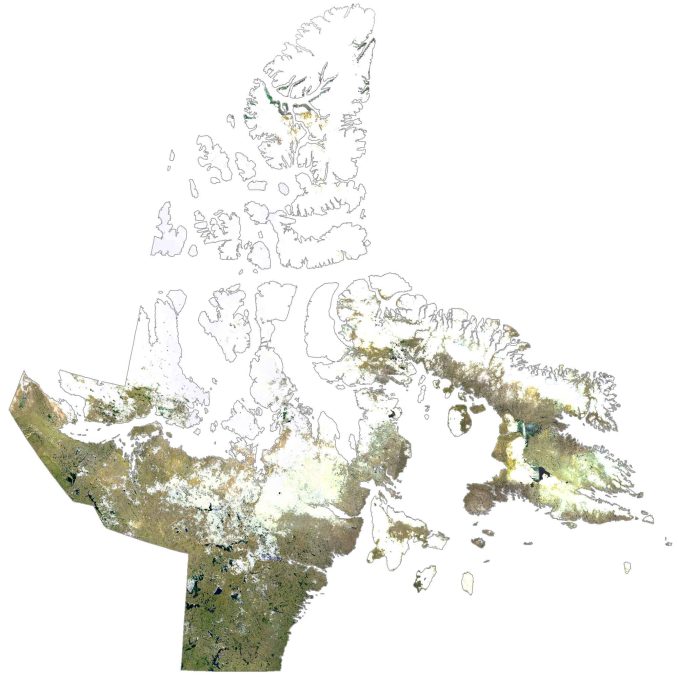 Nunavut Satellite Map