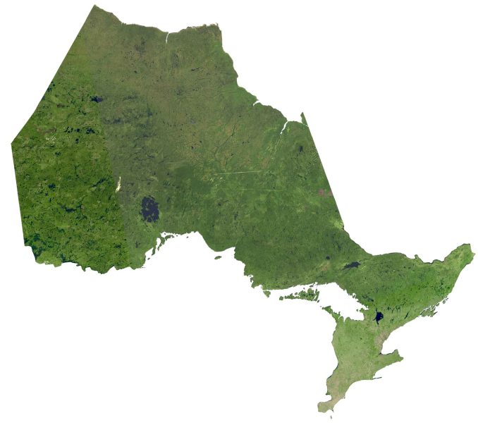 Ontario Satellite Map