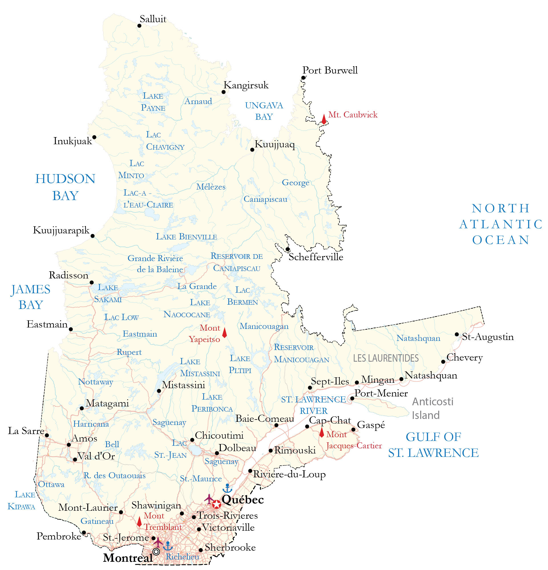 Quebec Map