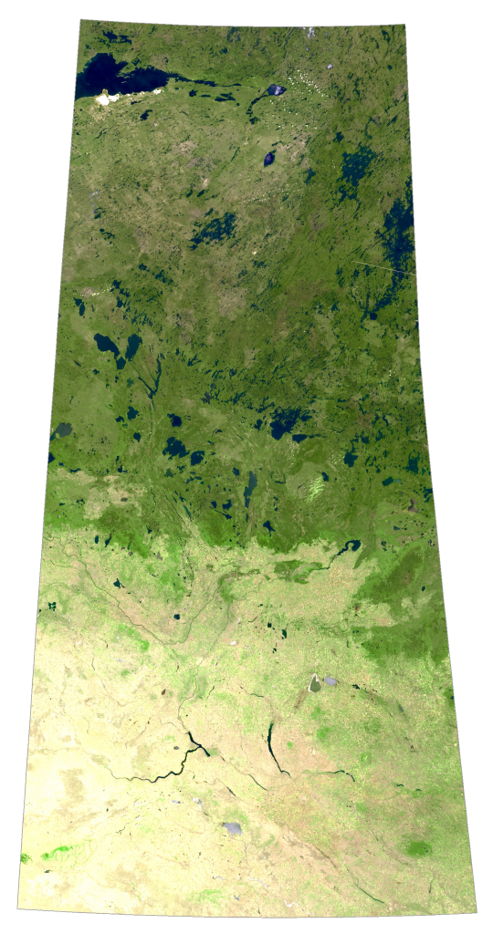 Saskatchewan Satellite Map