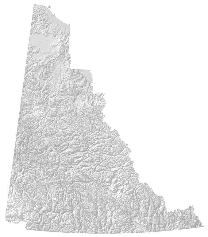Yukon Elevation Map