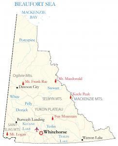 Map of Yukon Territory