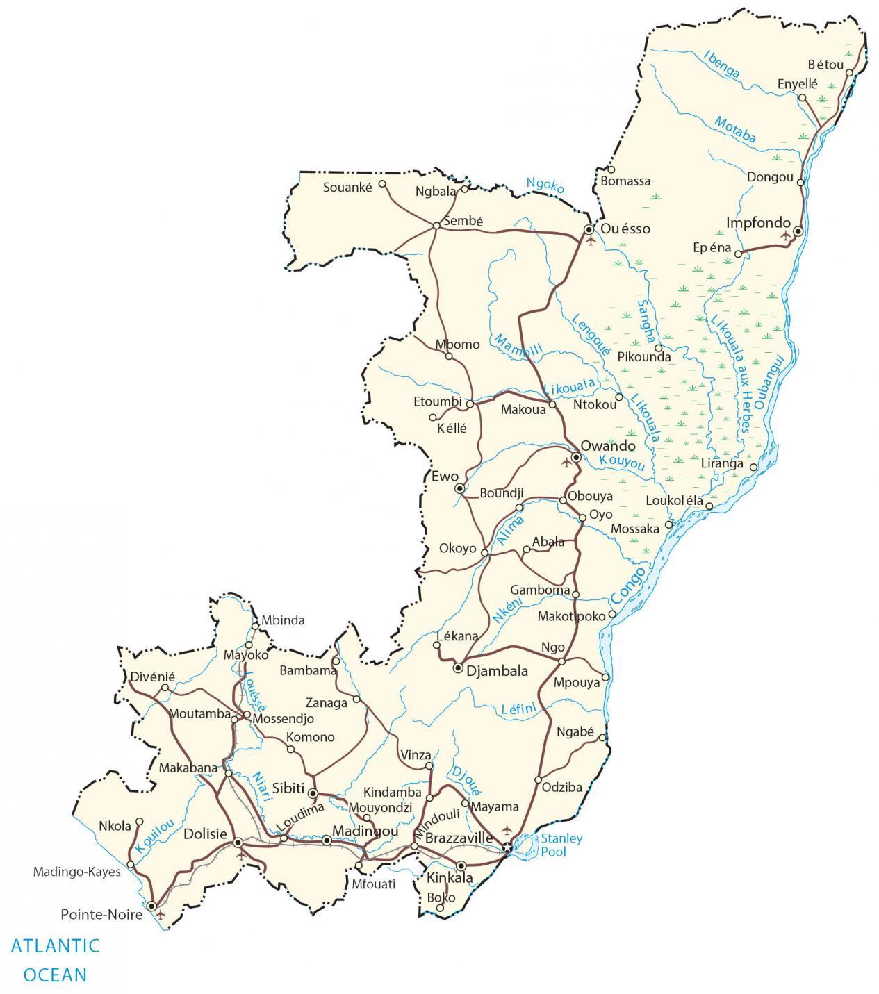 刚果地图