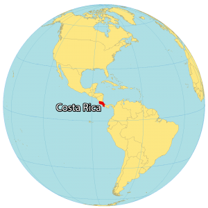 Costa Rica World Map