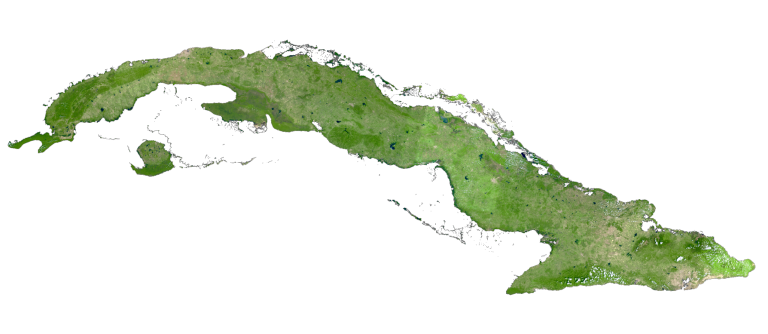 古巴卫星地图