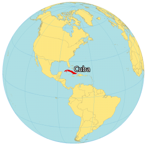 Cuba On World Map Vicky Jermaine   Cuba World Map 300x300 