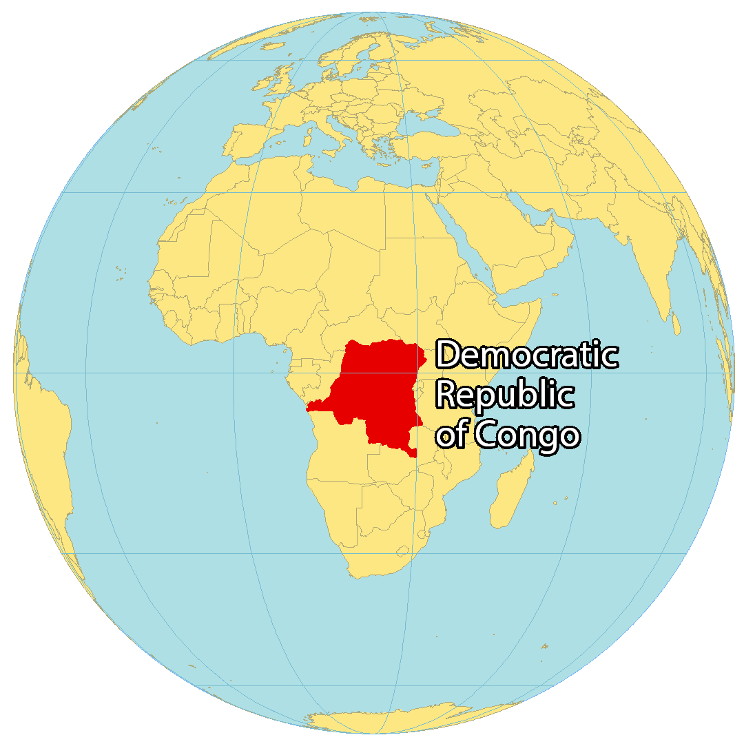 Democratic Republic Of Congo World Map - United States Map