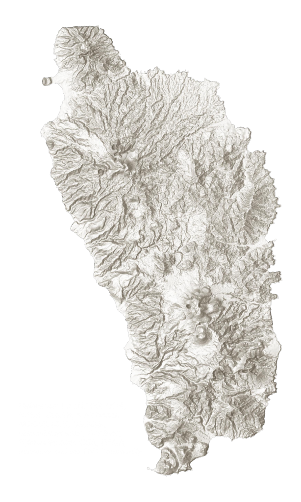 多米尼克海拔地图