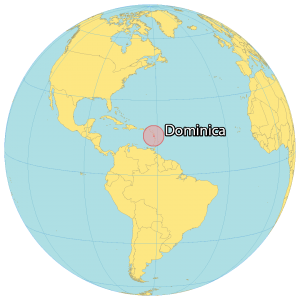 Dominica World Map
