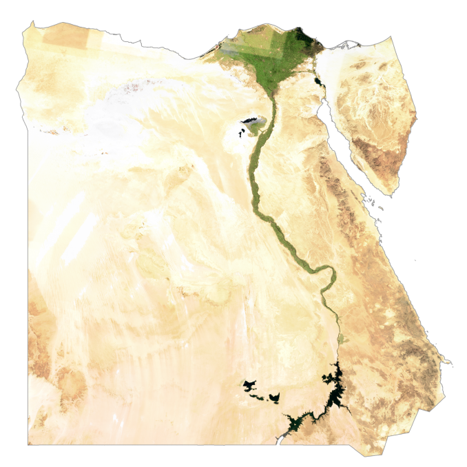 埃及卫星地图