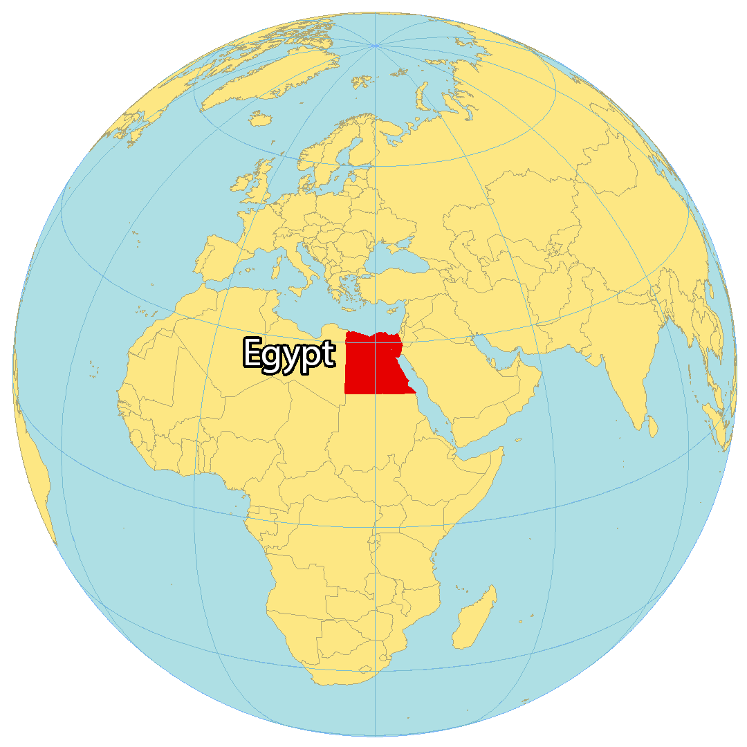 World Map Showing Egypt Egypt Map - Gis Geography