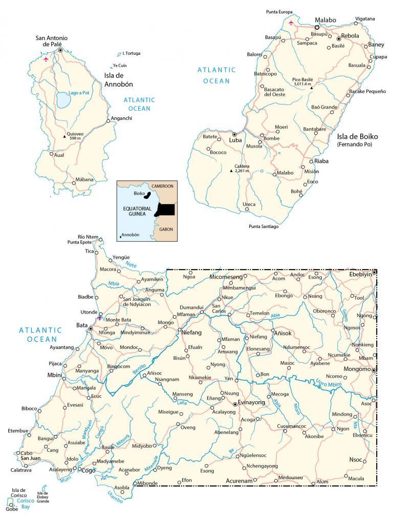 Equatorial Guinea Map