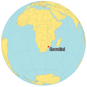 Eswatini World Map