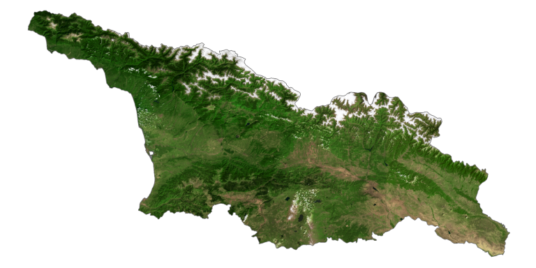 Georgia Satellite Map