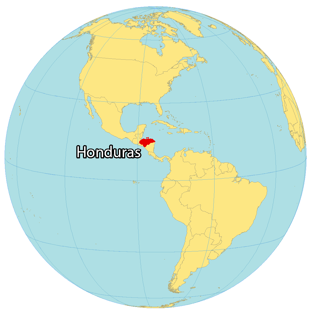 Honduras World Map 