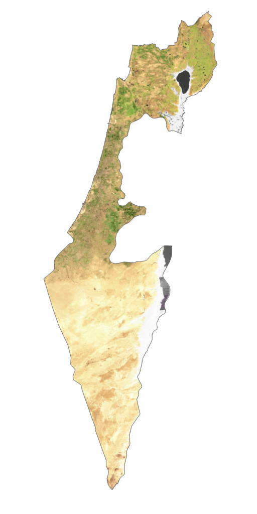 Israel Satellite Map