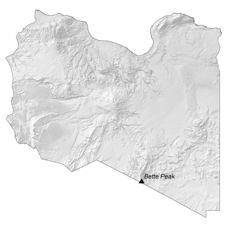 Libya Elevation Map