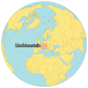 Liechtenstein World Map