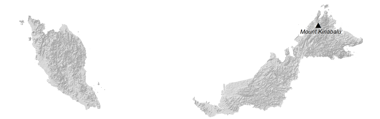 Malaysia Elevation Map
