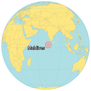 Maldives World Map