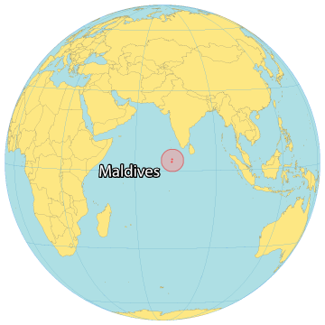 Maldives World Map