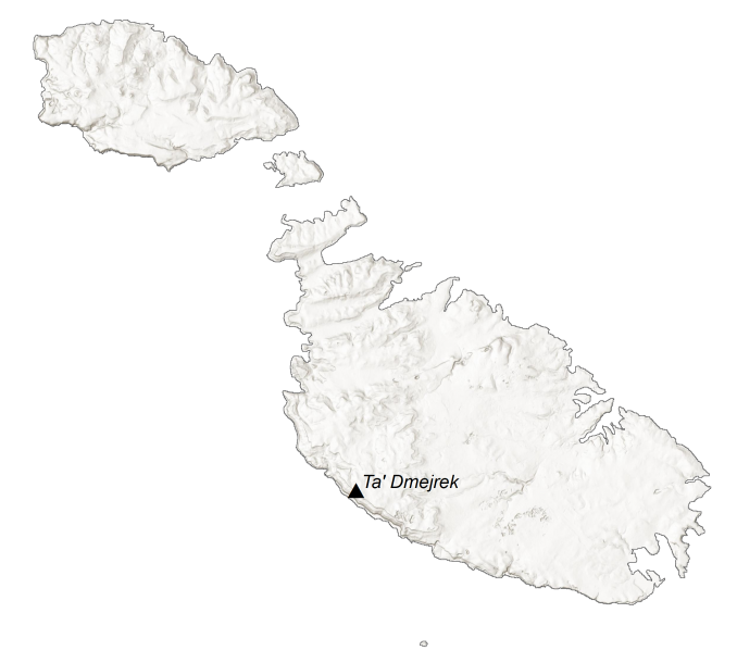 Malta Elevation Map