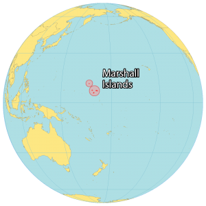 Marshall Islands World Map