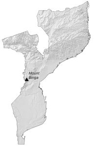 Mozambique Physical Map