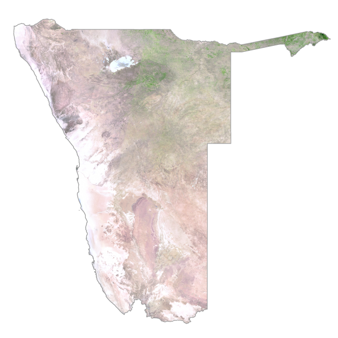 Namibia Satellite Map