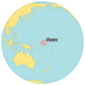 Nauru World Map