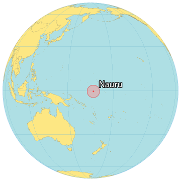 Nauru World Map