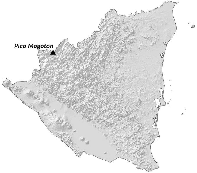 Nicaragua Hillshade Map