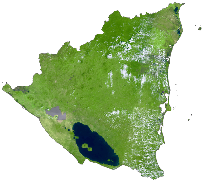 Nicaragua Satellite Map
